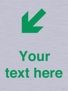 Custom Safe Condition inverse: Green Down left right arrow